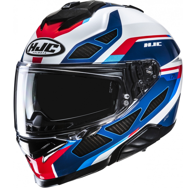 Κράνος μοτοσικλέτας HJC i71 Zest MC21 full face μπλε-λευκό-κόκκινο