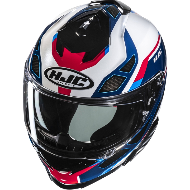 Κράνος μοτοσικλέτας HJC i71 Zest MC21 full face μπλε-λευκό-κόκκινο