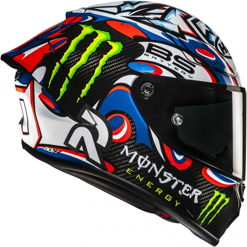 Ενσωματωμένο κράνος μοτοσυκλέτας HJC RPHA 1 V2 CARBON Quartararo Le Mans III MC25 πολύχρωμο