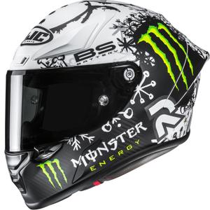 Κράνος μοτοσικλέτας full-face HJC RPHA 1 V2 CARBON Snow Diablo MC10SF μαύρο-άσπρο