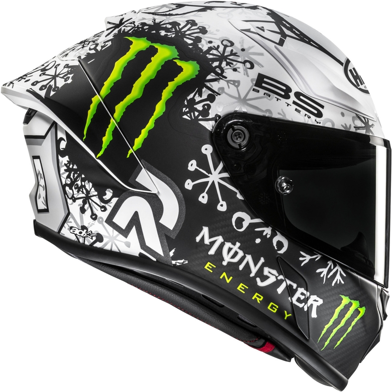 Κράνος μοτοσικλέτας full-face HJC RPHA 1 V2 CARBON Snow Diablo MC10SF μαύρο-άσπρο
