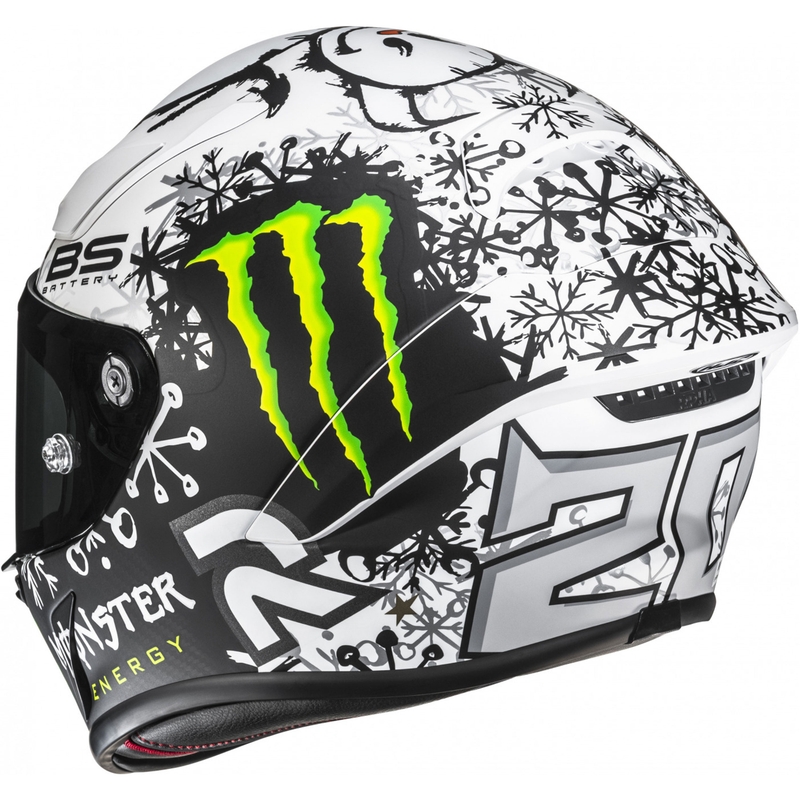 Κράνος μοτοσικλέτας full-face HJC RPHA 1 V2 CARBON Snow Diablo MC10SF μαύρο-άσπρο