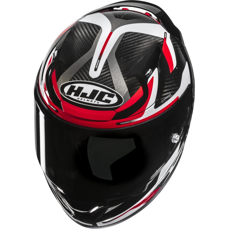 Κράνος μοτοσικλέτας full-face HJC RPHA 12 CARBON Xentra MC1 μαύρο-άσπρο-κόκκινο