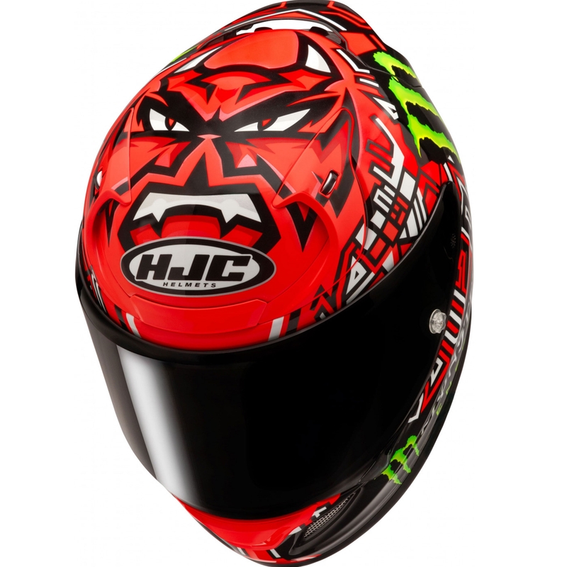 Κράνος μοτοσικλέτας HJC RPHA 12 Quartararo Replica II MC1 full-face κόκκινο-μαύρο