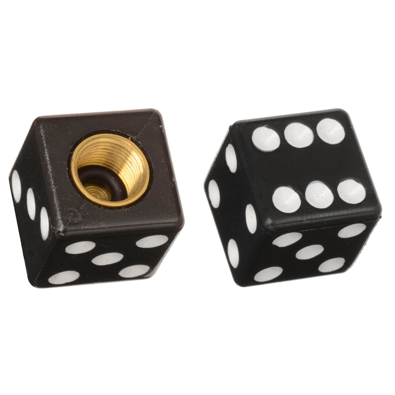 Oxford Lucky Dice μαύρα καπάκια βαλβίδων