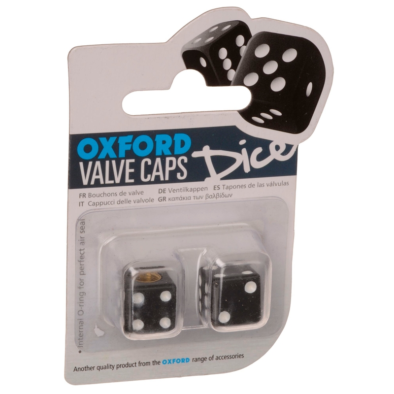 Oxford Lucky Dice μαύρα καπάκια βαλβίδων
