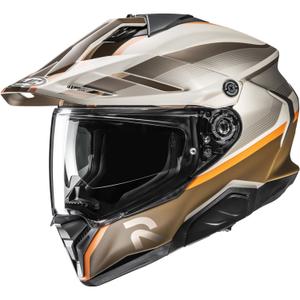 Κράνος μοτοσικλέτας Enduro HJC RPHA 60 Arbre MC7SF καφέ-μπεζ-πορτοκαλί