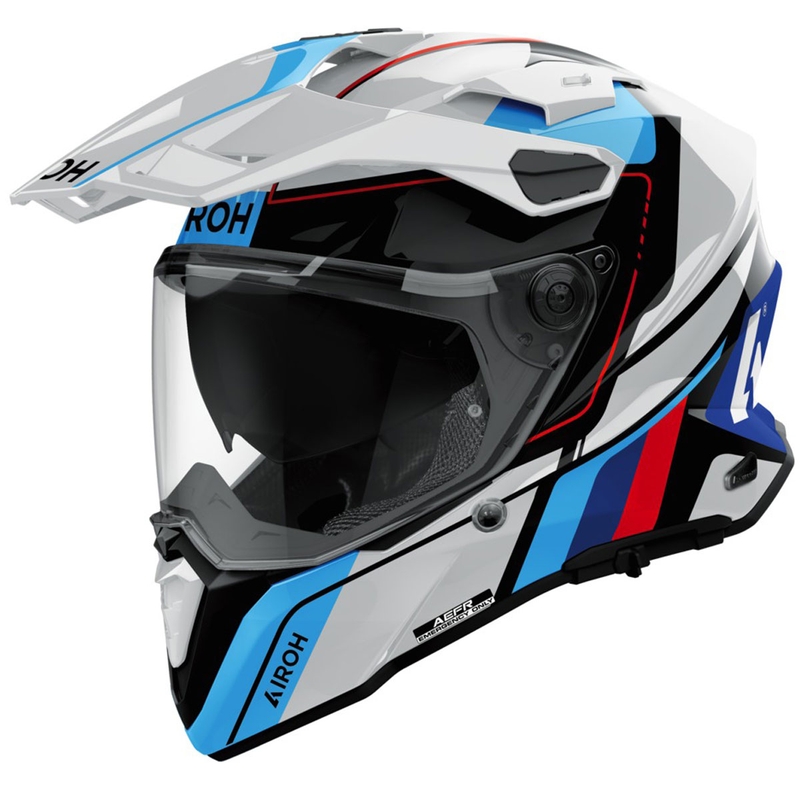 Κράνος Enduro Airoh Commander 2 Skip γυαλιστερό λευκό