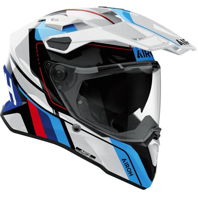 Κράνος Enduro Airoh Commander 2 Skip γυαλιστερό λευκό