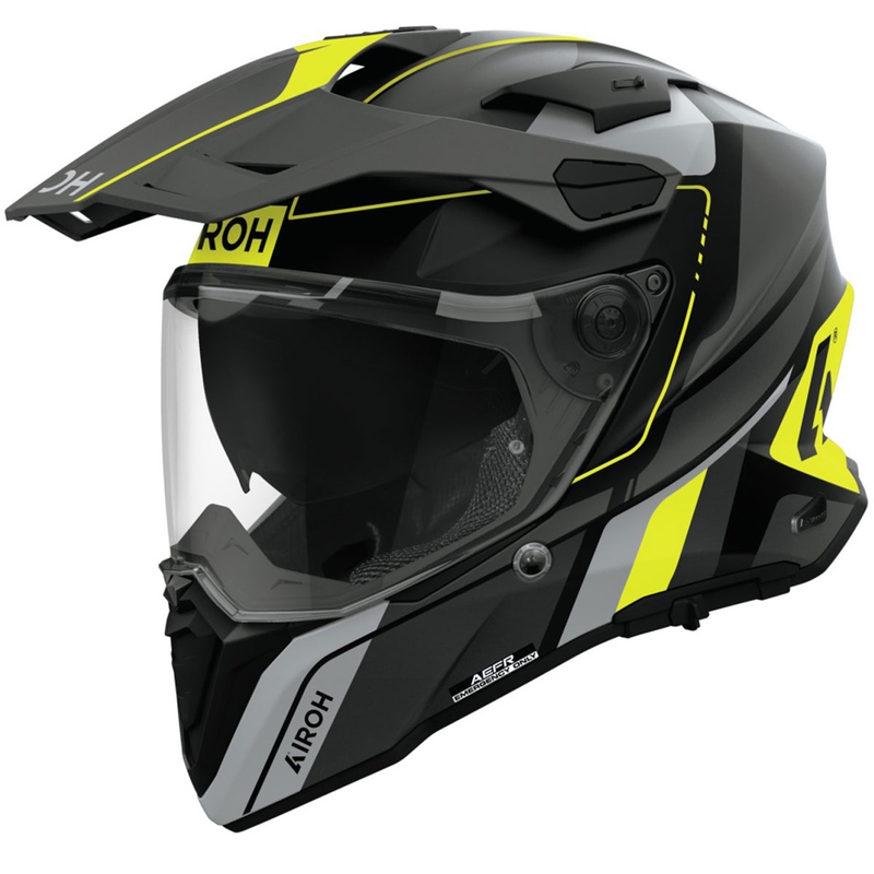 Κράνος Enduro Airoh Commander 2 Skip ματ κίτρινο