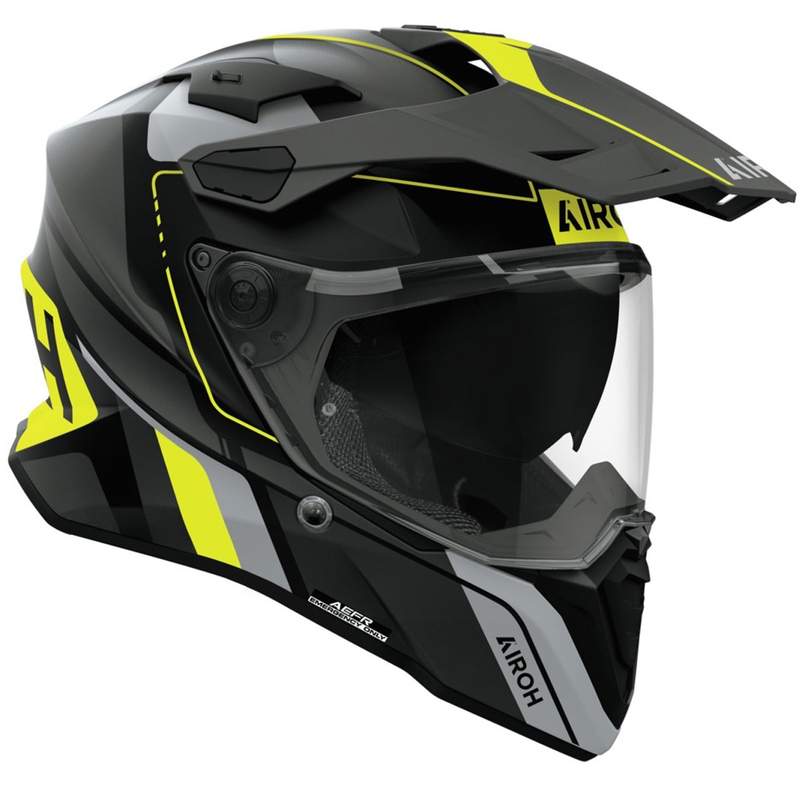 Κράνος Enduro Airoh Commander 2 Skip ματ κίτρινο
