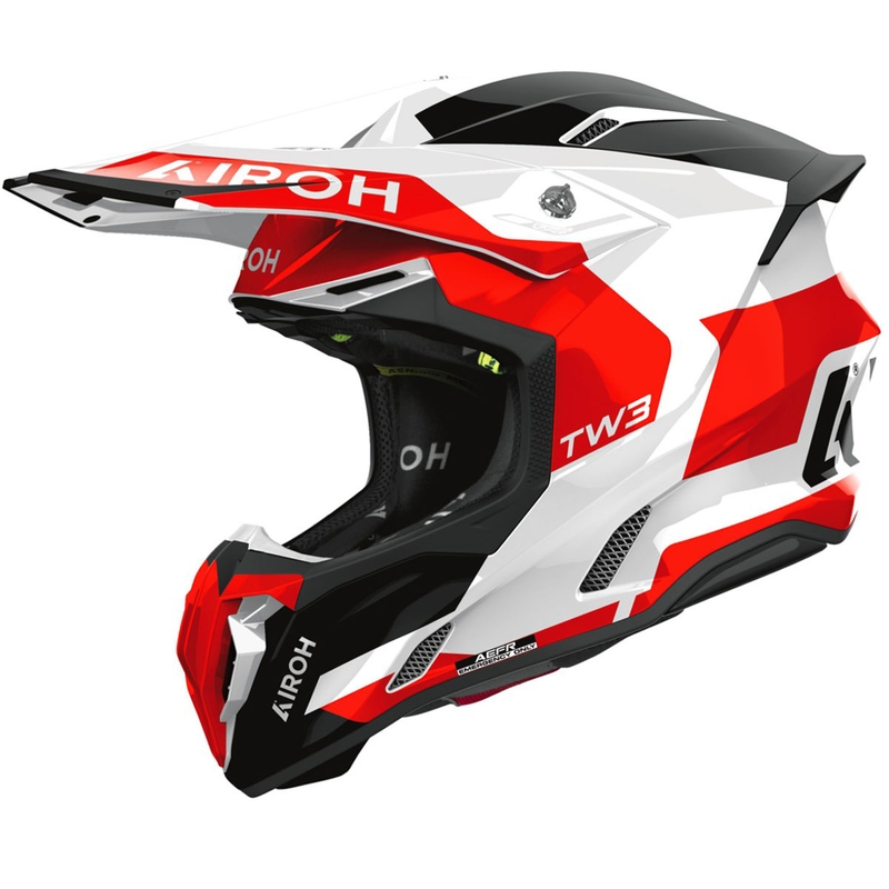 Κράνος μοτοκρός Airoh Twist 3 φανταχτερό γυαλιστερό κόκκινο