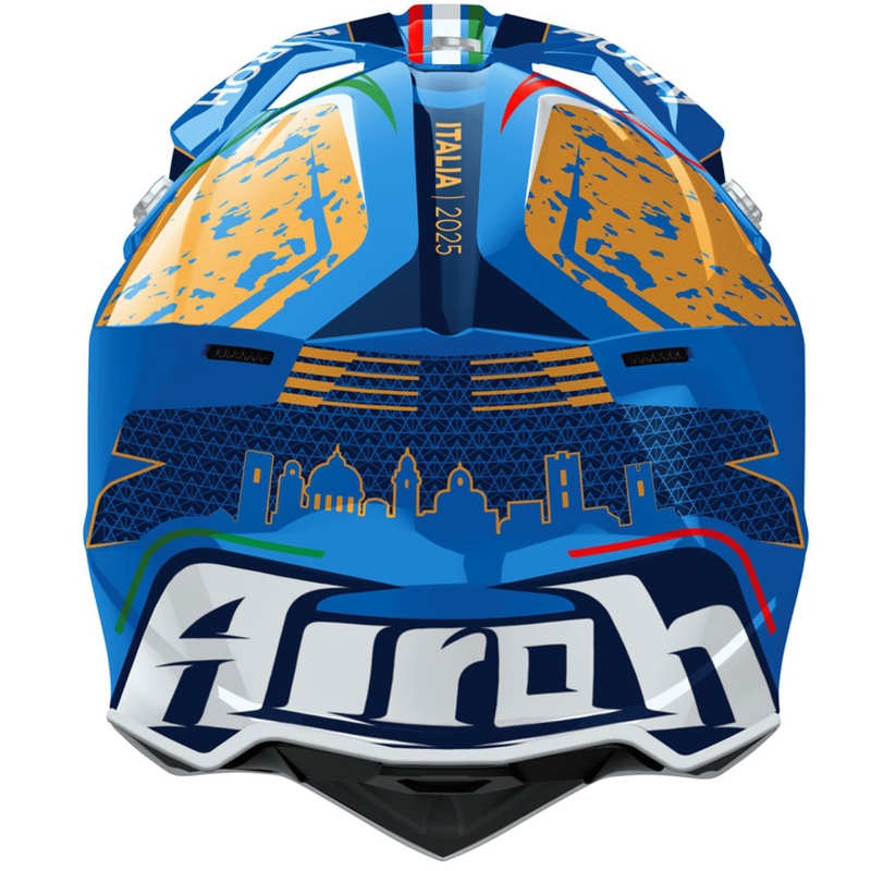 Κράνος μοτοκρός Airoh Wraaap 6DAYS ® ITALY γυαλιστερό