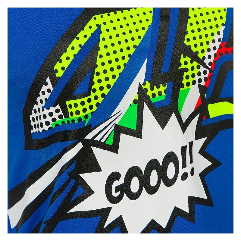 Γυναικείο μπλουζάκι VR46 Valentino Rossi POP ART μπλε