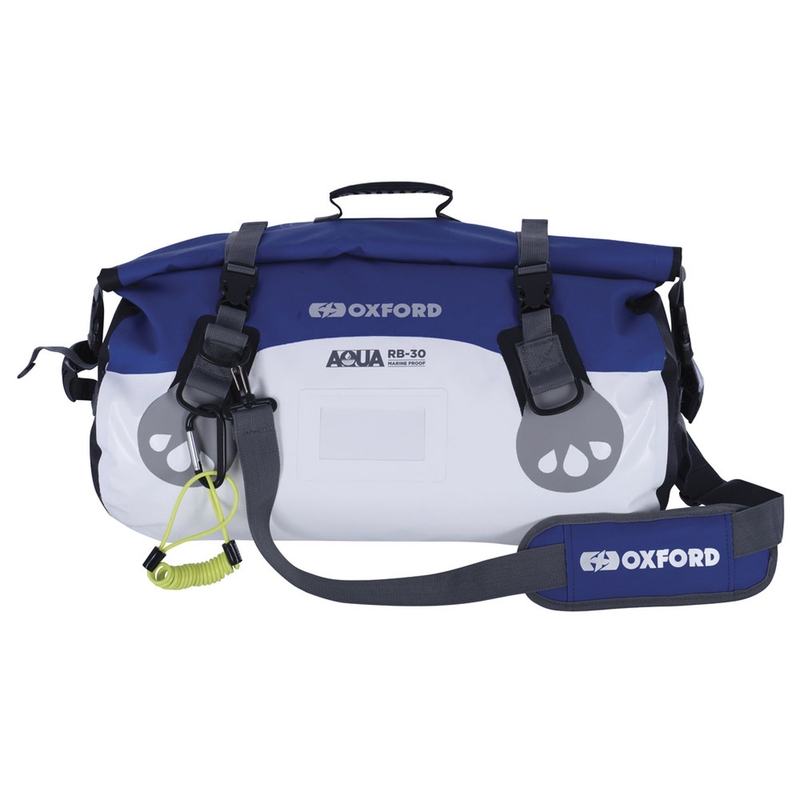 Vodotěsný vak Oxford Aqua RB-30 Roll Bag bílo-modrý