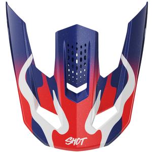 Ζελατίνα για κράνη Shot Speed Beast σε μπλε-κόκκινο χρώμα