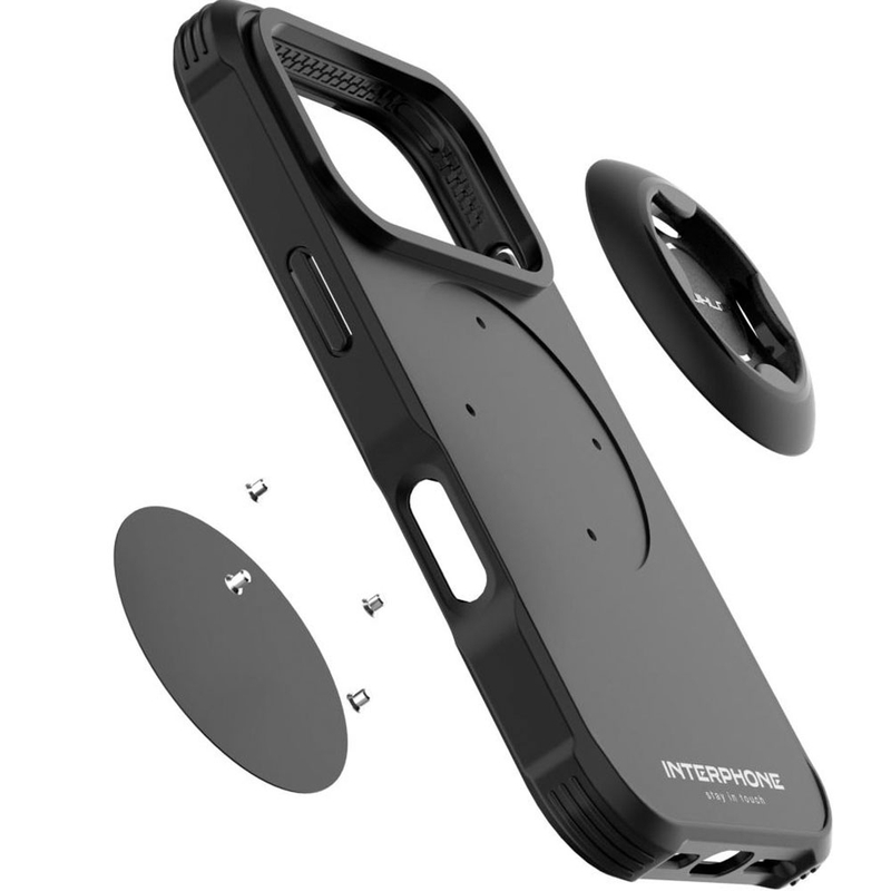 Θήκη τηλεφώνου Interphone QUIKLOX Tetraforce-Apple iPhone 17 Pro μαύρη