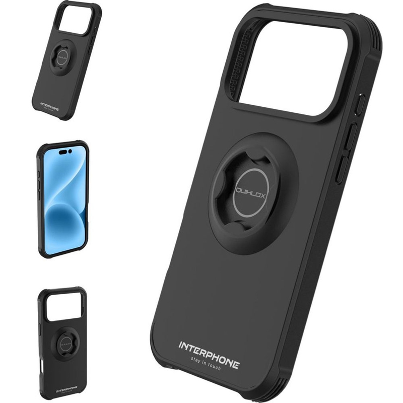 Θήκη τηλεφώνου Interphone QUIKLOX Tetraforce-Apple iPhone 17 Pro μαύρη