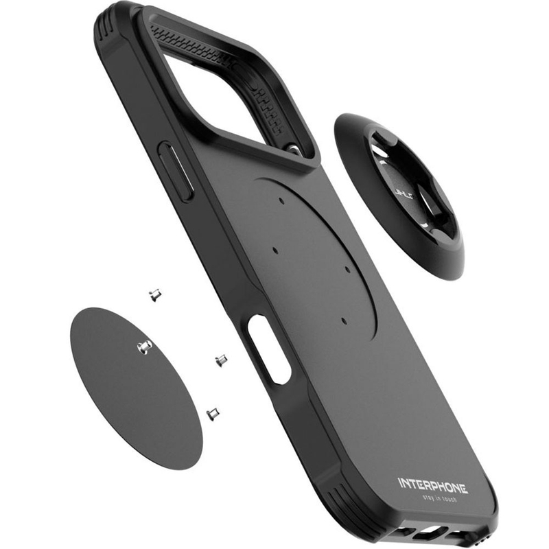 Θήκη τηλεφώνου Interphone QUIKLOX Tetraforce-Apple iPhone 17 Pro Max μαύρη