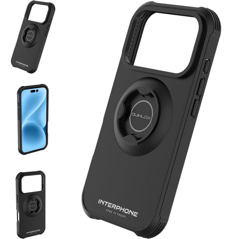 Θήκη τηλεφώνου Interphone QUIKLOX Tetraforce-Apple iPhone 17 Pro Max μαύρη