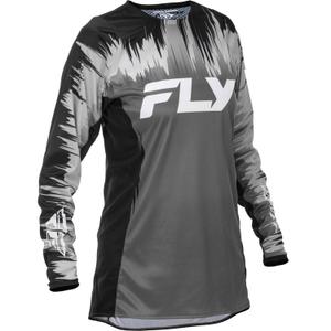 Γυναικεία φανέλα motocross FLY Racing Lite μαύρο-γκρι-λευκό