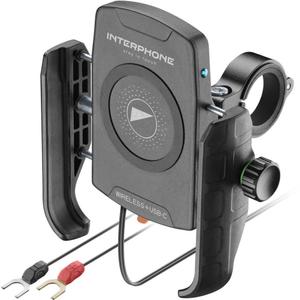 Βάση τηλεφώνου Interphone Crab με ασύρματη φόρτιση και USB-C σε μαύρο χρώμα