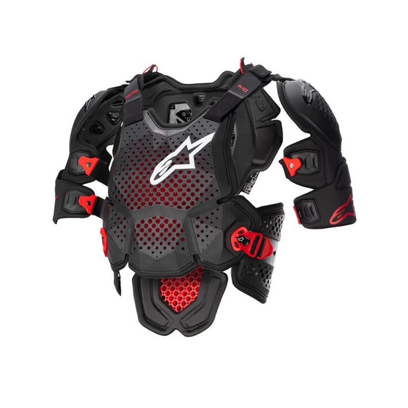 Προστατευτικό σώματος Alpinestars A-10 2 μαύρο-ανθρακί-κόκκινο