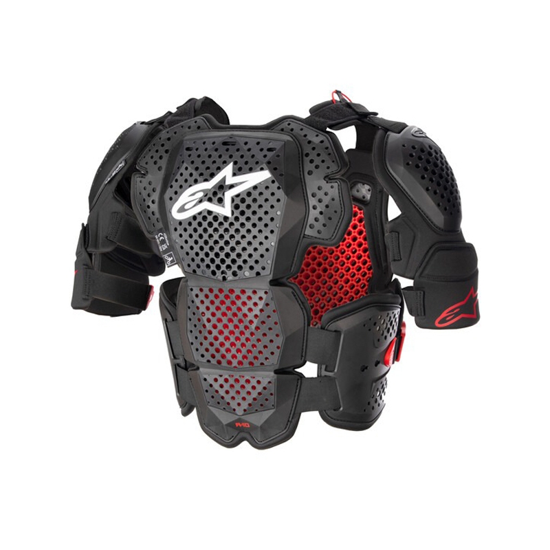 Προστατευτικό σώματος Alpinestars A-10 2 μαύρο-ανθρακί-κόκκινο