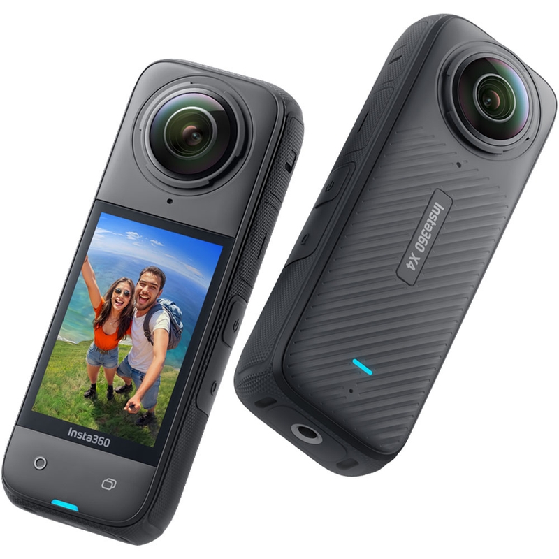 Κάμερα δράσης μοτοσικλέτας Insta360 X4 σε μαύρο χρώμα