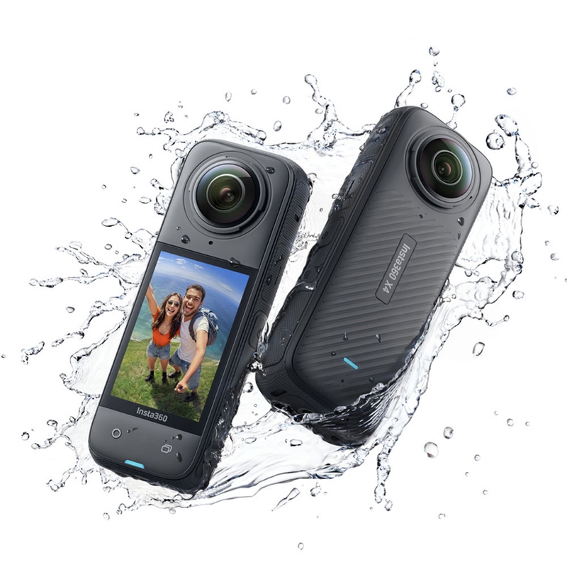 Κάμερα δράσης μοτοσικλέτας Insta360 X4 σε μαύρο χρώμα