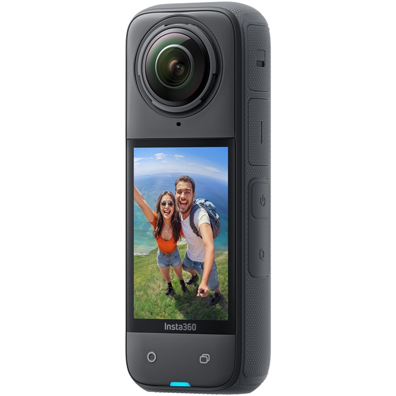 Κάμερα δράσης μοτοσικλέτας Insta360 X4 σε μαύρο χρώμα