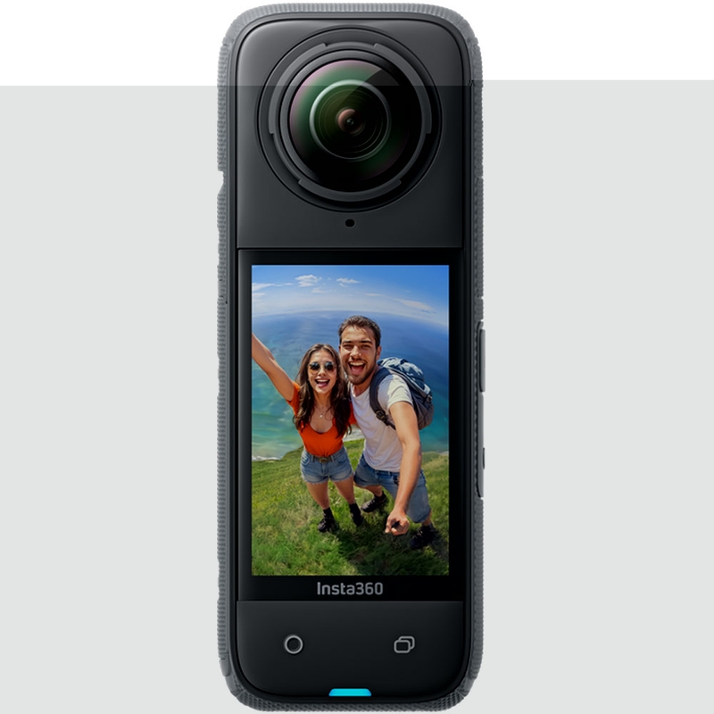 Κάμερα δράσης μοτοσικλέτας Insta360 X4 σε μαύρο χρώμα