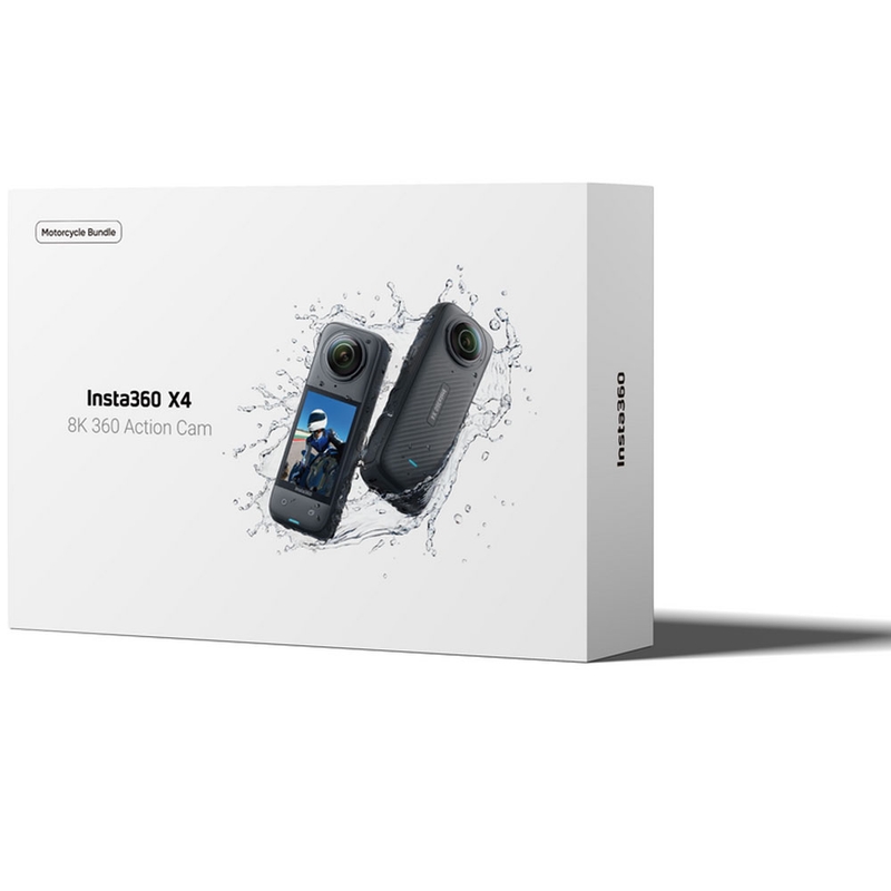 Κάμερα δράσης μοτοσικλέτας Insta360 X4 σε μαύρο χρώμα