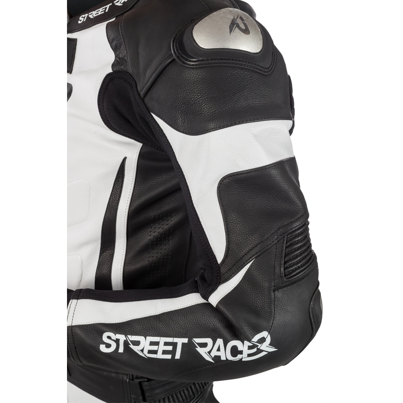 Ανδρική ολόσωμη φόρμα Street Racer Fasttrack σε μαύρο και λευκό χρώμα προσφορά