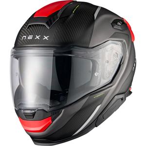 Κράνος μοτοσικλέτας Nexx X.TR Rush full face ματ μαύρο-κόκκινο