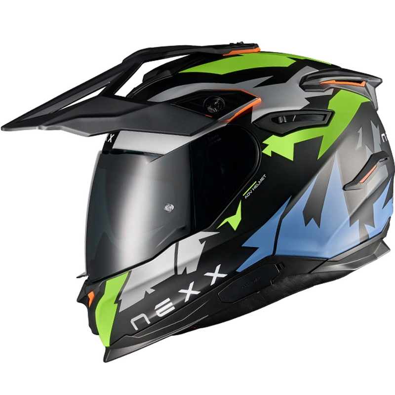 Κράνος μοτοσικλέτας Enduro NEXX Y.TRAVL Primal μαύρο-φθοροκίτρινο