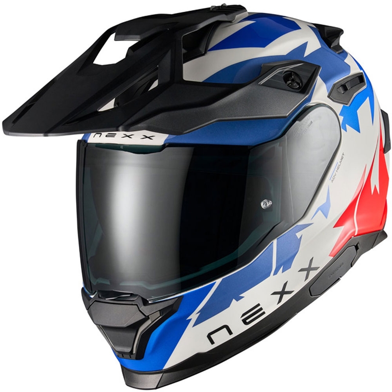 Κράνος μοτοσυκλέτας Enduro NEXX Y.TRAVL Primal μπλε-κόκκινο