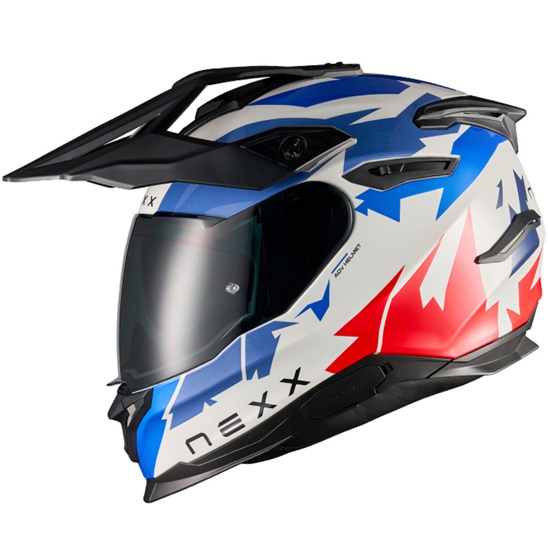 Κράνος μοτοσυκλέτας Enduro NEXX Y.TRAVL Primal μπλε-κόκκινο
