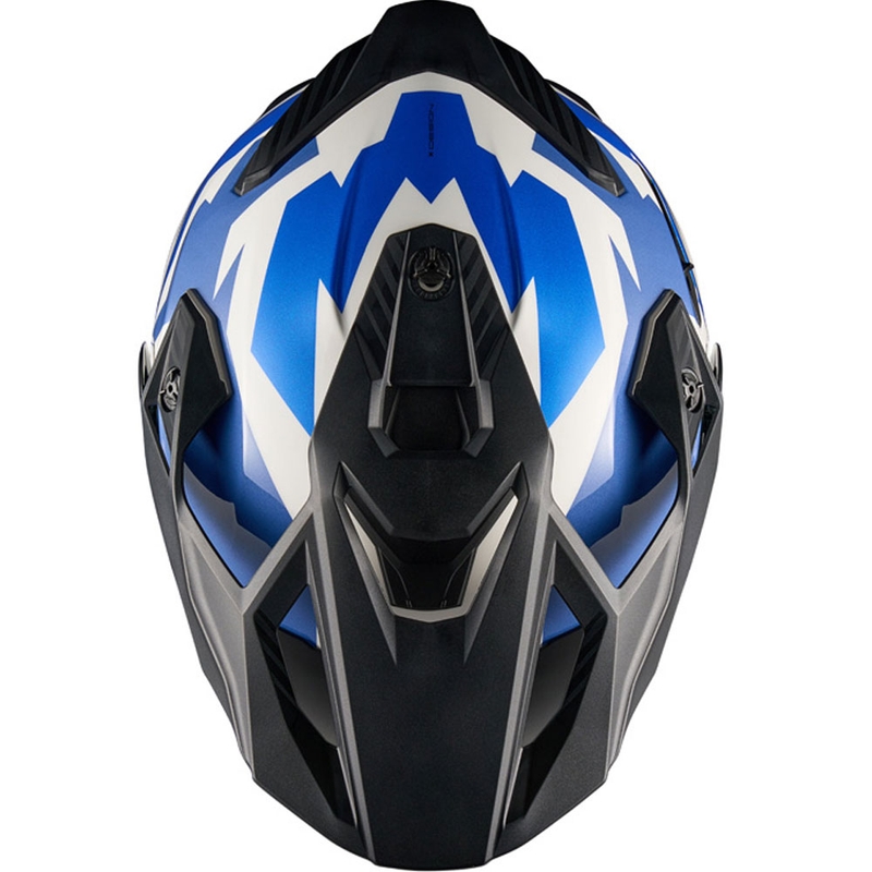 Κράνος μοτοσυκλέτας Enduro NEXX Y.TRAVL Primal μπλε-κόκκινο