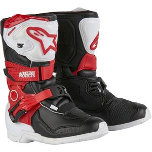 Μπότες Μοτοσικλέτας Alpinestars Tech 3S Παιδικές Μαύρες-Λευκές-Κόκκινες