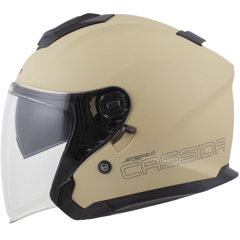 Κράνος μοτοσικλέτας Cassida Jet Tech 2.0 RoTo Open Face Ματ Άμμος-Μαύρο-Γκρι