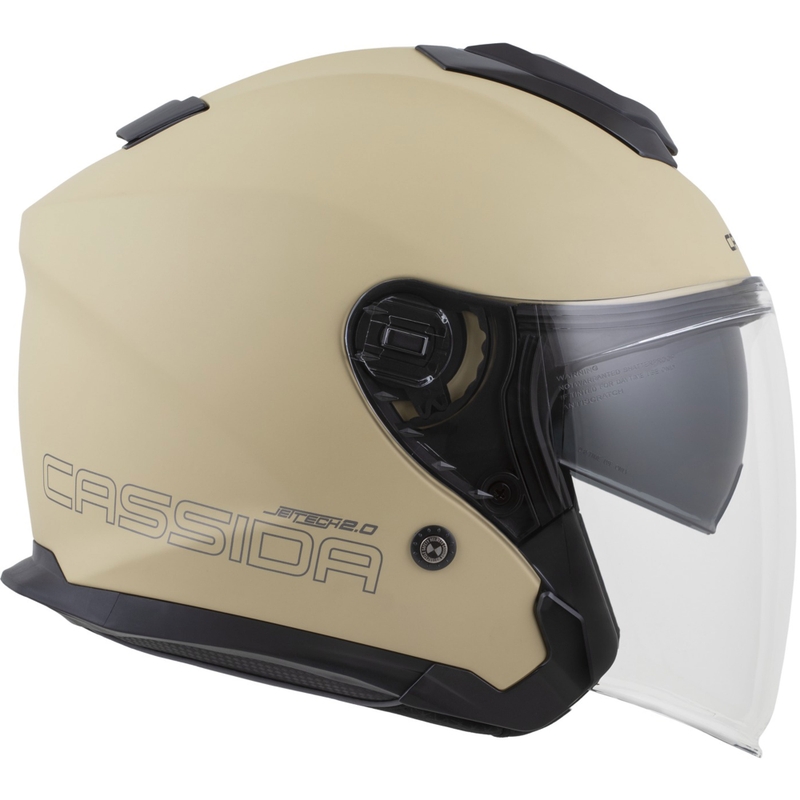 Κράνος μοτοσικλέτας Cassida Jet Tech 2.0 RoTo Open Face Ματ Άμμος-Μαύρο-Γκρι