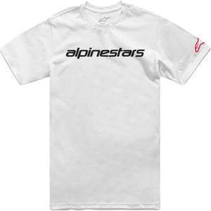 T-shirt Alpinestars Linear Wordmark 2.0 CSF λευκό-κόκκινο-μαύρο