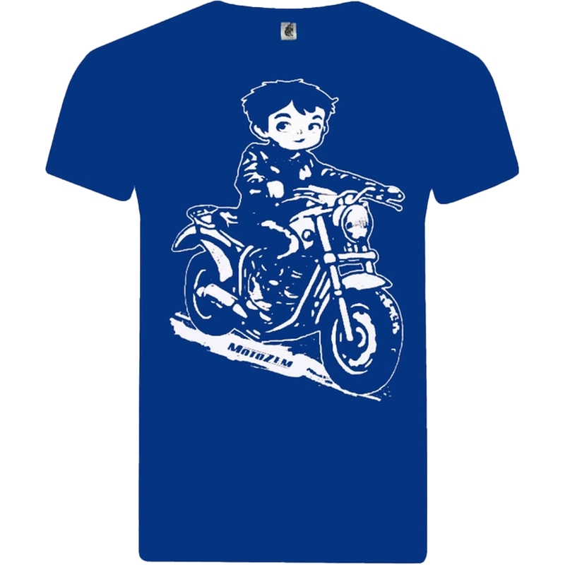 MotoZem Παιδικό παιδικό μπλουζάκι Biker Blue