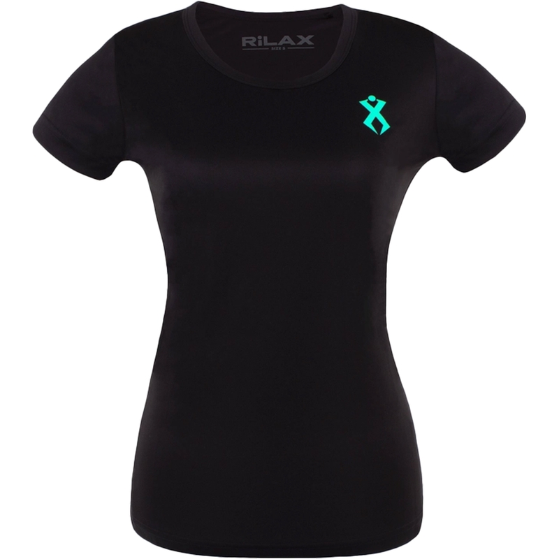 Γυναικείο λειτουργικό T-shirt Rilax Hrama μαύρο