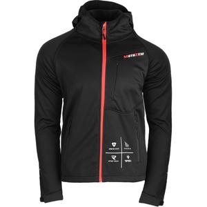 Softshell μπουφάν MotoZem Racing Team μαύρο-κόκκινο