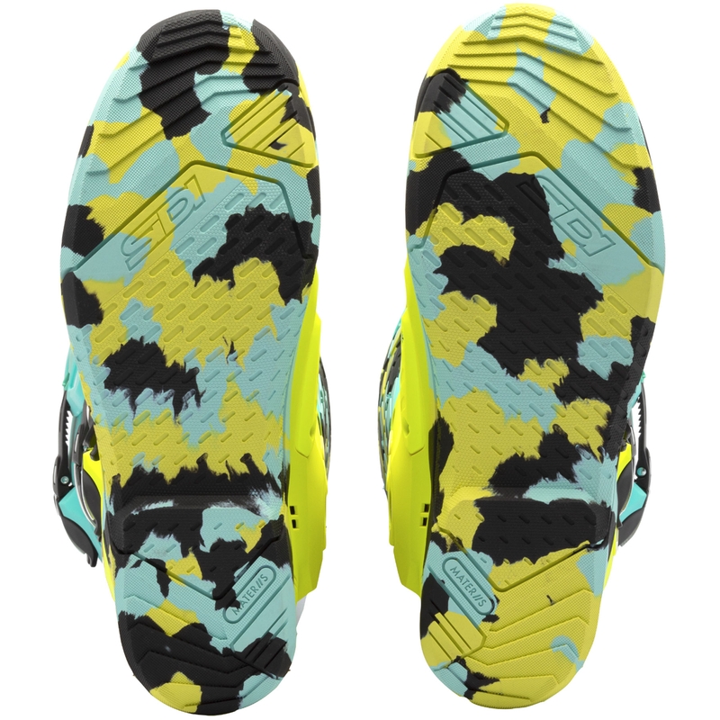 Μπότες μοτοσικλέτας SiDi Crossair X σε μέντα-φλουό κίτρινο