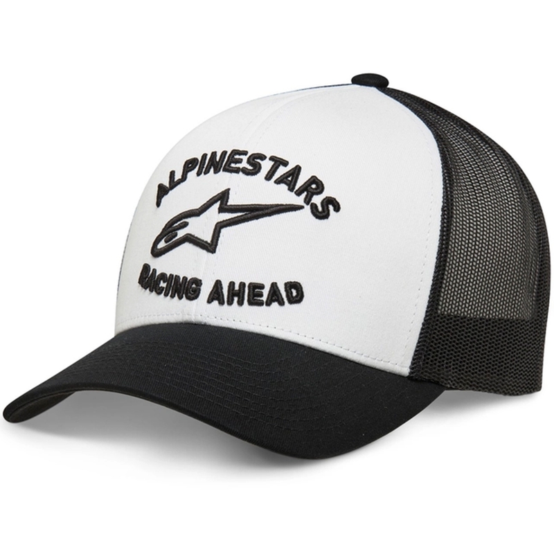 Alpinestars Tripleer καπέλο λευκό-μαύρο-λευκό