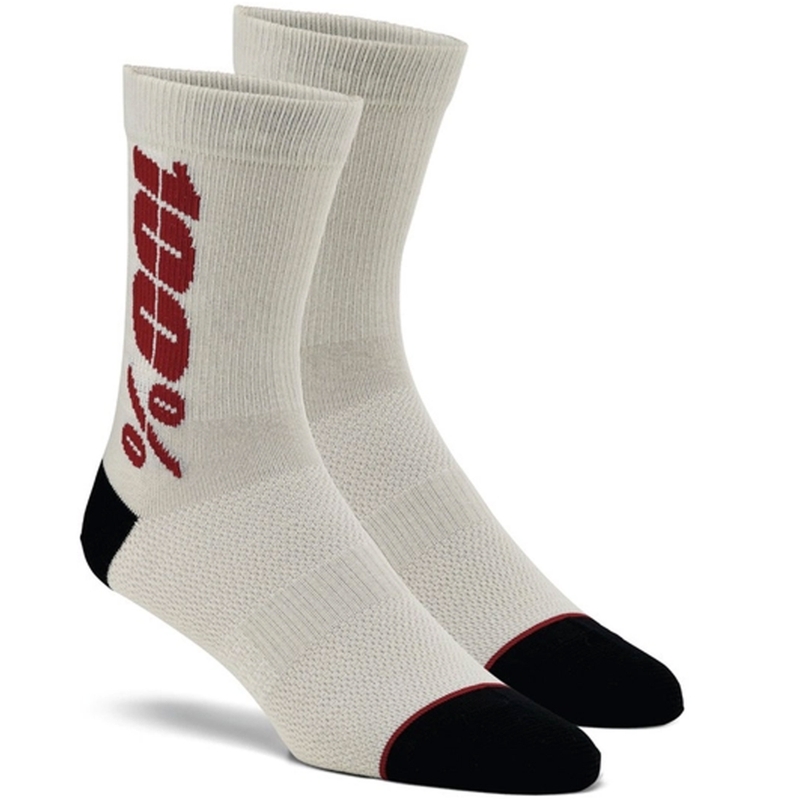 Κάλτσες 100% - ΗΠΑ Rythym Merino Wool silver-red