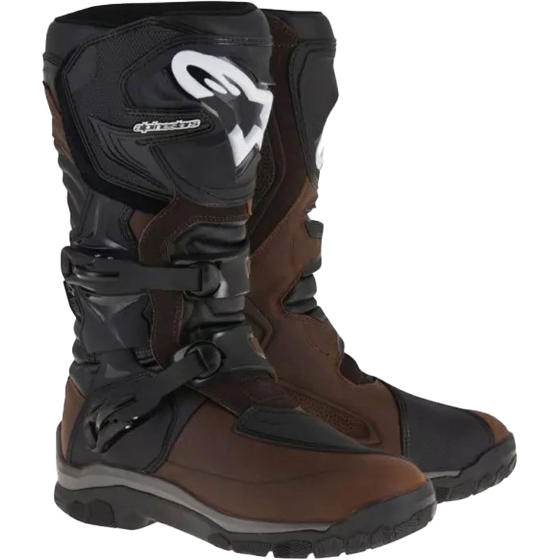 Alpinestars Corozal Adventure Oiled Drystar καφέ και μαύρες μπότες μοτοσικλέτας